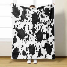 Load image into Gallery viewer, Cow Flannel Blanket
