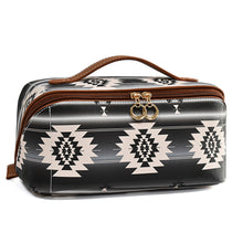 Load image into Gallery viewer, Aztec Print Cosmetic Case
