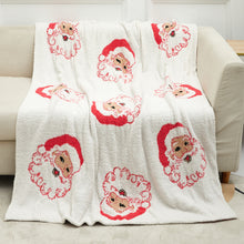 Load image into Gallery viewer, Chrismas Theme Half-Fleece Blanket
