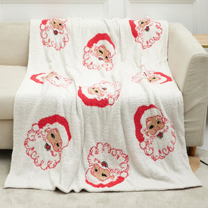 Chrismas Theme Half-Fleece Blanket