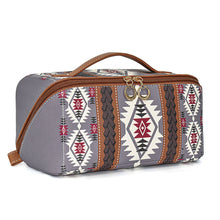 Load image into Gallery viewer, Aztec Print Cosmetic Case
