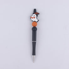 Load image into Gallery viewer, Halloween Pumpkin Spider Silicone Beaded Pen(MOQ:3)
