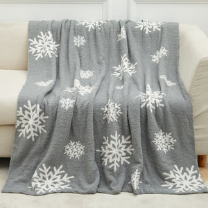 Chrismas Theme Half-Fleece Blanket