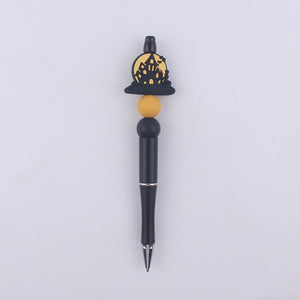 Halloween Pumpkin Spider Silicone Beaded Pen(MOQ:3)