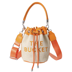 Straw Bucket Bag