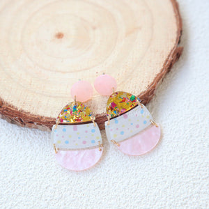 Easter Acrylic Egg Earrings(moq:2)