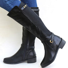 Load image into Gallery viewer, Women&#39;s Long Thick Heel Boots
