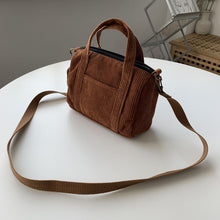 Load image into Gallery viewer, Retro Corduroy Crossbody Bag
