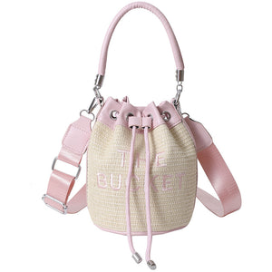 Straw Bucket Bag