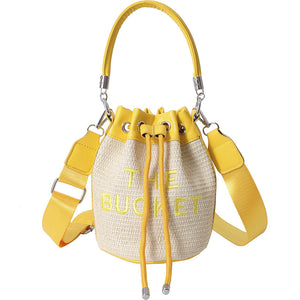 Straw Bucket Bag