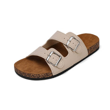 Load image into Gallery viewer, Cork Sole Outer Wear Beach Slippers
