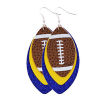 Load image into Gallery viewer, Layered Rugby Drop Earrings
