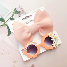 Load image into Gallery viewer, Children&#39;s Hair Accessories Sunglasses 2-Piece Set
