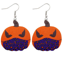 Load image into Gallery viewer, Halloween Faux Leather Earrings（MOQ3, color can mix）
