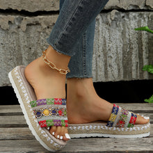 Load image into Gallery viewer, Ladies Colorful Hemp Rope Slippers
