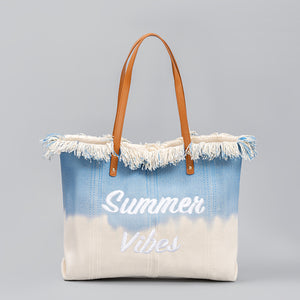 Summer Vibes Canvas Tote Bag