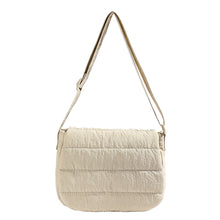 Load image into Gallery viewer, Solid Minimalist Foldover Puffer Crossbody Bag
