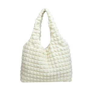 Puffy Texture Casual Shopping Bag