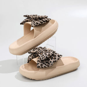 EVA Leopard Bow Sandals