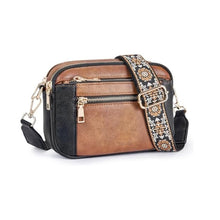 Load image into Gallery viewer, Colorblock Multi-Function Zipper Crossbody Bag
