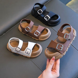 The Steph Buckle Kid Sandals