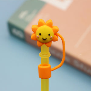 Cartoon Silicone Straw Cover(moq:3)