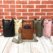 Load image into Gallery viewer, Preorder-Geometric Strap PU Leather Crossbody Bag
