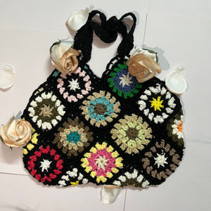 Random Boho Floral Crochet Retro Hollowed Bag(moq:3)