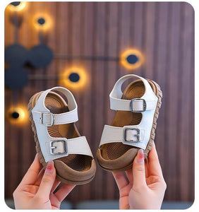 The Steph Buckle Kid Sandals
