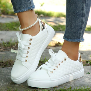 Simple Solid Color Casual Sneakers