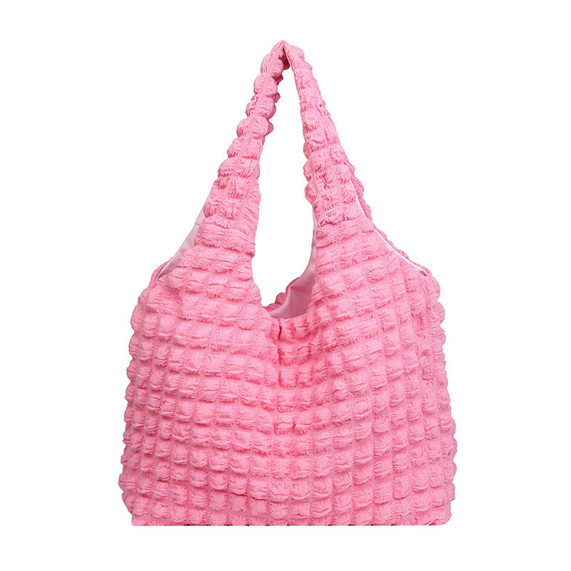 Puffy Texture Casual Shopping Bag