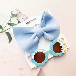 Children's Hair Accessories Sunglasses 2-Piece Set