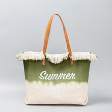 Load image into Gallery viewer, Summer Vibes Canvas Tote Bag
