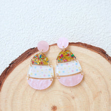 Load image into Gallery viewer, Easter Acrylic Egg Earrings(moq:2)
