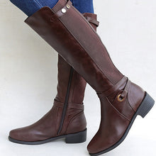 Load image into Gallery viewer, Women&#39;s Long Thick Heel Boots
