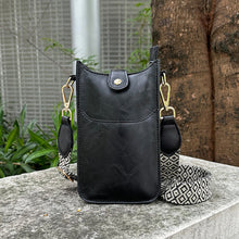 Load image into Gallery viewer, Preorder-Geometric Strap PU Leather Crossbody Bag
