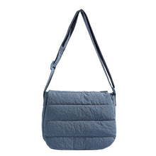 Load image into Gallery viewer, Solid Minimalist Foldover Puffer Crossbody Bag
