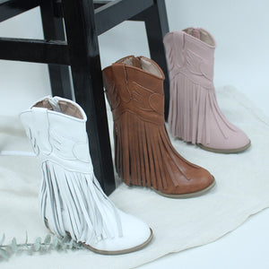 Kid Tassel Heart Wings Boots