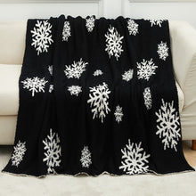 Load image into Gallery viewer, Chrismas Theme Half-Fleece Blanket
