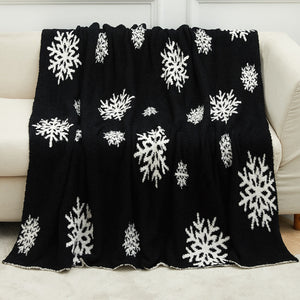 Chrismas Theme Half-Fleece Blanket