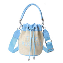 Load image into Gallery viewer, Straw Bucket Bag
