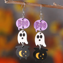 Load image into Gallery viewer, Halloween Cute Ghost Earrings
