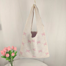 Load image into Gallery viewer, Knitted Bag Bow Bag
