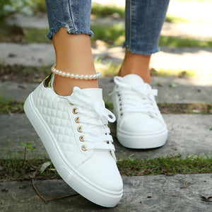 Simple Solid Color Casual Sneakers