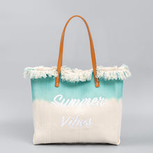 Load image into Gallery viewer, Summer Vibes Canvas Tote Bag
