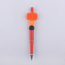 Load image into Gallery viewer, Halloween Pumpkin Spider Silicone Beaded Pen(MOQ:3)
