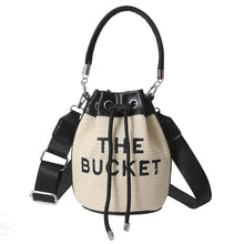 Load image into Gallery viewer, Straw Bucket Bag
