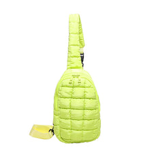 Load image into Gallery viewer, Four Leaf Clover Zipper Quilted Puffer Crossbody Bag
