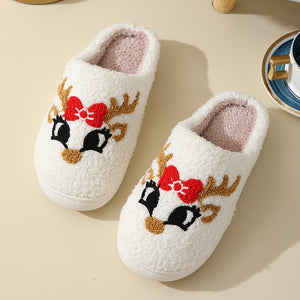 Christmas Elk Cutton Slippers