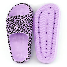 Load image into Gallery viewer, Adult and Kid Leopard Thick Sole Slippers
